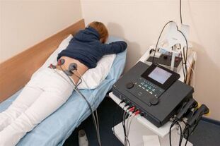 Electrophoresis for the treatment of low back pain and the relief of the inflammatory process